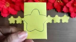 Paper Star ⭐ Chain / DIY Paper Star / Paper Star Cutting