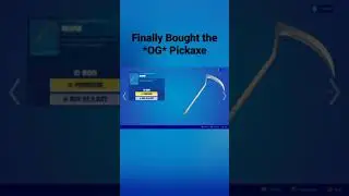 Finally Bought The *OG* Pickaxe #shorts #fortnite #reaper #season8