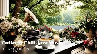 Peaceful Spring Garden Caf&eacute; Ambience | Coffee & Chill Jazz Music & Bird Chirping