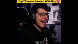 Top 7 Famous Roasters Of India🤬😈|| Facto Vibe|| Facts shorts|| #shorts #triggeredinsaan #roast