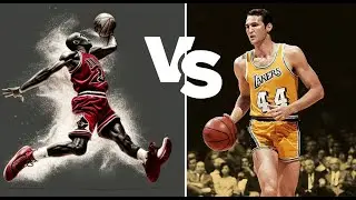 Michael Jordan vs Jerry West nba goats | dunk, ASSIST, DRIBBLE, Rebound, Pump fake
