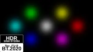 10bit HDR, BT 2020, 2K, Blinking 3Sec, Colors