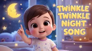 ✨Twinkle Twinkle Night Song - Baby Lullaby for Sleep - Bedtime Nursery Rhyme for Kids & Toddlers