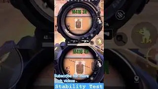 M416 3x vs M416 4x Stability Test #shortsviral #bgmi #m416 #bgmishorts #stabilitytest #shorts