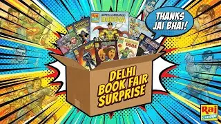 UNBOXING DELHI BOOK FAIR SURPRISE PARCEL THANKS TO JAI BHAI #BOOKFAIR #RAJCOMICS #COMICCONS #nagraj