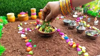 Miniature lemon rice | Miniature cooking | Sp Mini Bites | Miniature పులిహోర | Tiny food in 4K