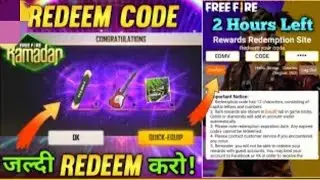 Free fire Ramadan music redeem code || Free rewards.