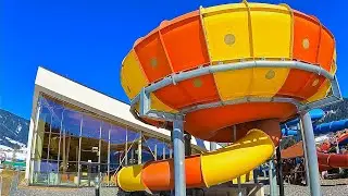Tornado Water Slide at Therme Amad&eacute;