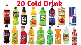 ठंडे पेय के नाम English और Hindi में | Learn 20 Cold Drinks Names in English