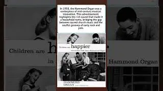 Hammond Organ: Mid-Century Musical Icon (1958) #history