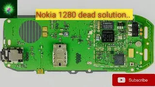 Nokia 1280 dead problem, first check short & LCD....
