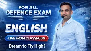 Airforce Exam 2026 || Airforce Exam 2026 English Class | Live From Classroom | Airforce 2026 Classes