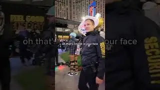 VEGAS security Guard loses it