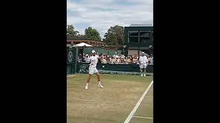 Novak Djokovic Driving his Forehand at Wimbledon #atp #wimbledon #tennis #djokovic