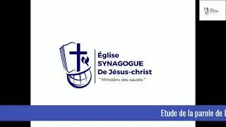Etude de la parole de Dieu, 
Jeudi 15 Janvier 2026
