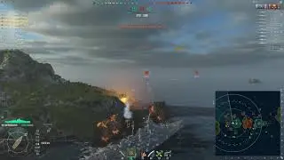 Yamato Squished in one shot by Bismarck (6 guns fired 6 citadel hits)