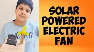 How to Make Solar Powered Electric Fan||solar panel fan science project in Hindi