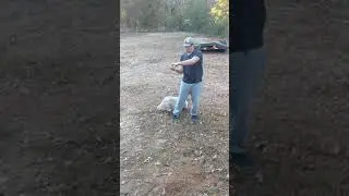Regular guy breaking eggs with bare hands
