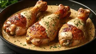Niemand glaubt, dass ich sie selbst mache! Rezept für Hähnchen in cremiger Pilzsoße!