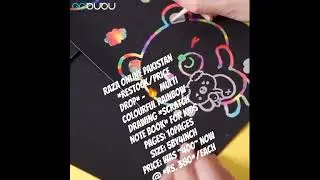 *Restock/Price Drop* - 🔥 Multi Colourful Rainbow Drawing *Scratch Note Book* price 380