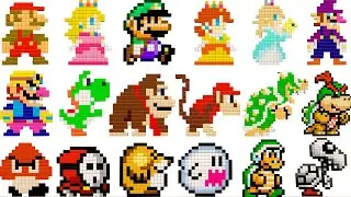 【スーパーマリオパーティ】キノピオのレクルームすべてのキャラクターのレゴ