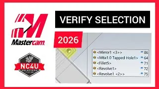 Mastercam 2026 - Verify Selection Option - Mastercam -Tamil -Coimbatore-Chennai -5Axis-VMC-HMC