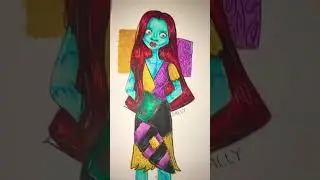 Did you guess correctly!! Halloween character drawing ❤️💜 #shorts #art #halloween #viral