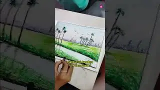 Nice painting by Aaradhya Shaiju @ artmedia vacation class🎉 #draw #oilpastels #vacation #artmedia