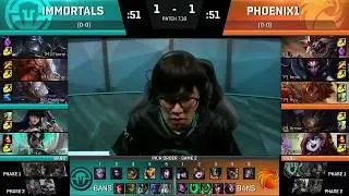 IMT vs P1 Highlights Game 3 NA LCS Summer 2017 Immortals vs Phoenix1 W1D1