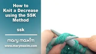 Learn How to Knit for Beginners: SSK Decrease Knitting Stitches with Slow Motion