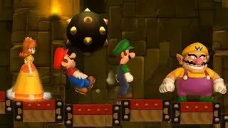 Mario Party 9 Step It Up - 1 vs. Rivals - Daisy vs Mario, Luigi, Wario Team| Cartoons Mee