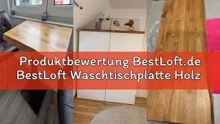 Produktbewertung BestLoft.de BestLoft Waschtischplatte Holz - Waschtisch Eiche massiv 40 mm dick mit