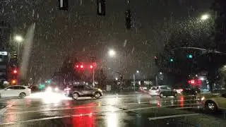 Bellevue Washington Snow 12.21.2020 4K Seattle Area