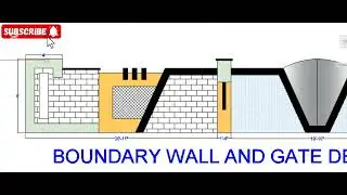 boundary wall design with gate | boundary wall design ideas | compound wall design