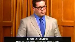 MP Bob Zimmer honours his dad in the House of Commons to mark Father's Day