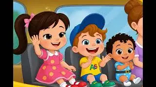 The Bus Goes Happy Happy 🚌🎶 | Fun Kids Rhyme | Popolino Studio