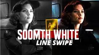 White solid swipe (white line transition) :after effcts  toturial