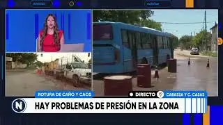 Se rompi&oacute; un ca&ntilde;o maestro y varios vecinos est&aacute;n sin agua | TELEFE ROSARIO
