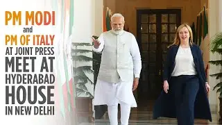 PM Modi & Italian PM Meloni witness Exchange of Agreements & hold Joint Press Statements