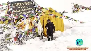 Manaslu Circuit Larke La Pass  (Alt.5106m)