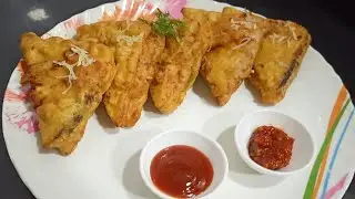 how to make bread pakode with cheese| bread pakora recipe| bread cheese pakora| bread fritters|