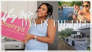 A HOT AND SWEATY DAY IN THE LIFE | CHERRYZ HAUL & DISCOUNT CODE | GARDEN PATIO UPDATE