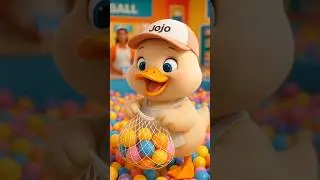 The little duck created an ocean ball playground for its little master #cute #duck#shorts