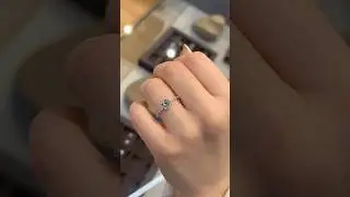 Round Cut Diamond Engagement Ring Shared Prong Style by Brilani Jewelry