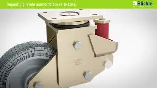 Supporto girevole ammortizzato serie LSFE | ruota a molla | ruote con molla