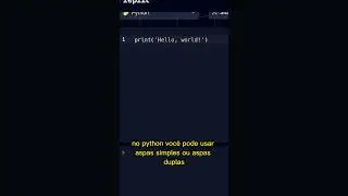 Como Aprender a Programar em 1 Minuto #3 - Primeira Linha de Código