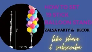 How to assemble 19 stick balloon stand.!! #event #birthday #decoration #viral #trending #wedding