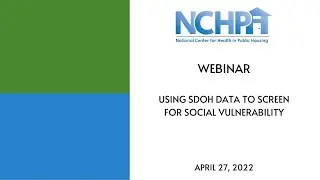 Using SDOH Data to Screen for Social Vulnerability