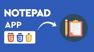How To Make Web Notepad In HTML, CSS And JavaScript || Sky Code82