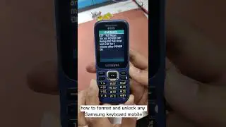 how to format and unlock any Samsung keypad mobile phone #short
